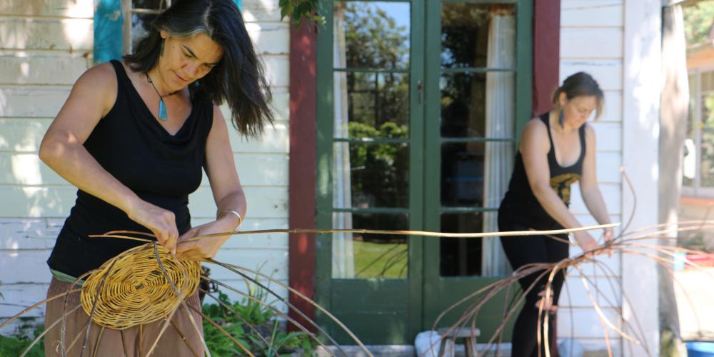 NZTE 3 Wild Basketmaking workshop bases3 NZ Textile Experiences